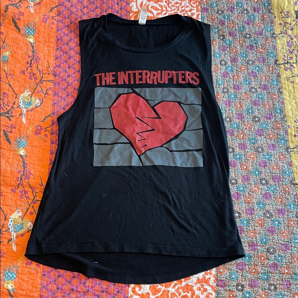 The Interrupters band Black Sleeveless Tee